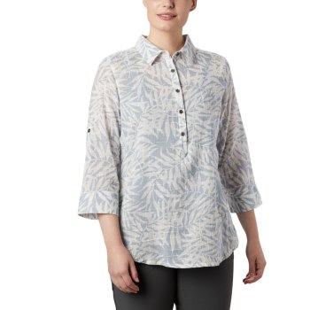 Dámské Košile Columbia Summer Ease Popover Tunic Šedé HIEWLR876